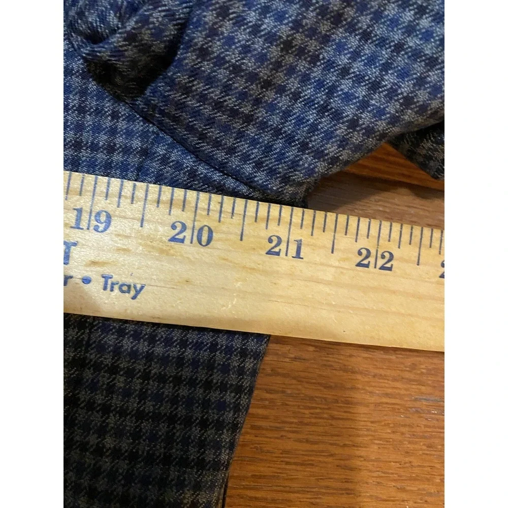 LAUREN RALPH LAUREN Ultraflex Stretch Blazer Plaid Blue‎ Size 42R MSRP $295